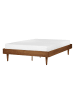 Beliani Doppelbett TOUCY in Braun - (W) 145 x (H) 38 x (L) 204 cm