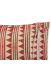 Beliani Dekokissen DEGLUPTA in Rot/Beige - (W) 45 x (H) 10 x (L) 45 cm