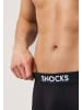 SNOCKS Boxershorts aus Bio-Baumwolle Schwarz 6 Stück