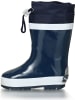 Playshoes Kinder Gummistiefel "Gummistiefel Basic gefüttert" in Blau