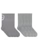 von Jungfeld Tennissocken Classic + Smiley Sportsocken Set in Grau