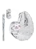 relaxdays 3-tlg. Pinata Set "Faultier" in Silber