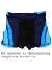 Aquarti Jungen Kinder Badehose Seitliche Paspel in blau-kombi