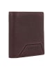 Piquadro Rhino Geldbörse RFID Schutz Leder 8.5 cm in dark brown