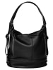 Samantha Look Rucksack echt Leder in schwarz