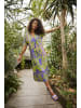 Aniston CASUAL Blusenkleid in lavendel-apfelgrün-flieder