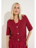 More & More edel schimmernde Kurz-Strickjacke in red