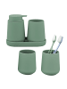 eluno Bad-Accessoires Set TESERO 5tlg. ca. 8,5 x 12 x 9 cm (B/H/T)