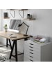 relaxdays Dokumentenablage in Silber - (B)36 x (H)8,5 x (T)25 cm