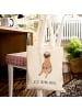 Mr. & Mrs. Panda Shopping Bag Faultier Kaffee mit Spruch in Creme