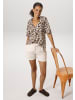 Aniston CASUAL Schlupfbluse in ecru-dunkelbraun-beige