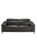 Angel Cerdá Relax-Sofa 6051 in Schwarz / Schokolade