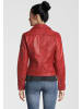 H.I.S Lederjacke mit Reverskragen in RED