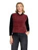 BETTY & CO Strickpullover ohne Arm in Fall Burgundy