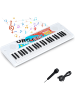 COSTWAY 49 Tasten Keyboard Kinder ab 3 Jahren in Weiß