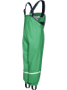 Playshoes Kinder Regenhose "Fleece-Trägerhose" in Grün