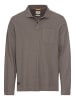Camel Active Langarm Poloshirt aus zertifiziertem Organic Cotton in Grau