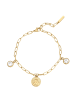 Eastside NY Armband Edelstahl gelbgold Zirkonia weiß in gelbgold