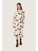 Soaked in Luxury Kleid SLErwina Lockere Passform in Black and White Flower Print