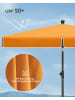 SONGMICS Sonnenschirm Sheld in Orange - (D)200 x (H)125 cm