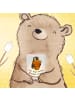 Mr. & Mrs. Panda Glas Windlicht Pinguin Pommes Eimer mit Spruch in Transparent