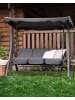Beliani Gartenschaukel GARBO in Grau - (W) 185 x (H) 184 x (L) 112 cm