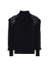 faina Damen Pullover Mit Perlen in SCHWARZ