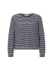 Rich & Royal Pullover in marine weiß - 0001