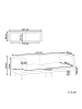 Beliani 3-Sitzer Sofa VORGOD in Beige - (W) 221 x (H) 76 x (L) 84 cm
