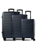 Nowi Grand Canaria 4-Rollen Kofferset 3tlg. mit Doppelrollen navy