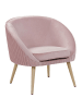 Beliani Sessel TROMSO in Rosa/Braun - (W) 73 x (H) 73 x (L) 54 cm