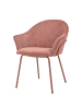 home24 home24 Armlehnenstuhl im modernen Stil in Mauve