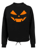Absolute Cult Absolute Cult Ladies Halloween - Pumpkin Face Oversize Crewneck in black