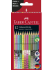 Faber-Castell Buntstifte Colour Grip Sonderfarbset sortiert Packung mit 12 Stück Etui