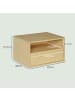 HOMCOM Nachttisch in Naturholz 45L x 35B x 27,5H cm