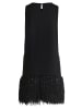 Vera Mont Abendkleid mit Fransen in Schwarz