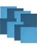 REDBEST Serviette 8er-Pack Tulsa in hellblau/blau