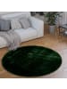 KADIMA DESIGN Teppich Kurzflor waschbar Unifarben Wohnzimmer in Grün