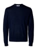 SELECTED HOMME Pullover 'TOWN' in dunkelblau