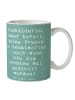 Mr. & Mrs. Panda Kaffeetasse Spruch Ausbilderin Geduld mit Spruch in Meeresbrise