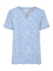 Kaffe T-shirt KAbella Regular fit in Ultramatine/Feather Gray Dot