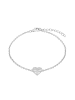 s.Oliver Armband Herz aus Silber mit funkelnden Zirkonia-Steinen in silber