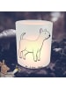Mr. & Mrs. Panda Deko Windlicht Bullterrier Moment ohne Spruch in Transparent