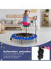 COSTWAY Trampolin mit Griff & LED 3-6 Jahre in Blau