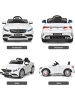 COSTWAY 12V Elektroauto Mercedes Benz AUX-Funktion in Weiß