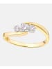 Diamant L'éternel Trilogie-Ring aus 375 Gelbgold mit Diamant