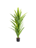 Beliani Kunstpflanze DRACAENA TREE in Grün - (W) 85 x (H) 150 x (L) 85 cm