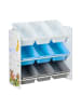 relaxdays Kinderregal Lagerfeuer in Bunt - (B)65 x (H)67 x (T)31,5 cm