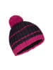Trollkids Bommelmütze Hafjell in dark pink