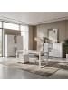 KADIMA DESIGN Büro-Set 2 Schränke & Regal, 210cm breit, Glasfront in Weiß